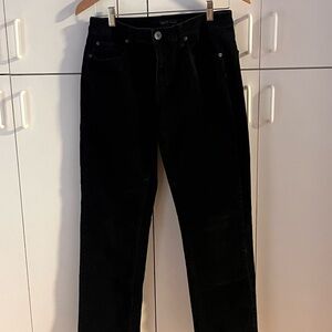 Calvin Klein Jeans Black Corduroy Pants with Branded Button